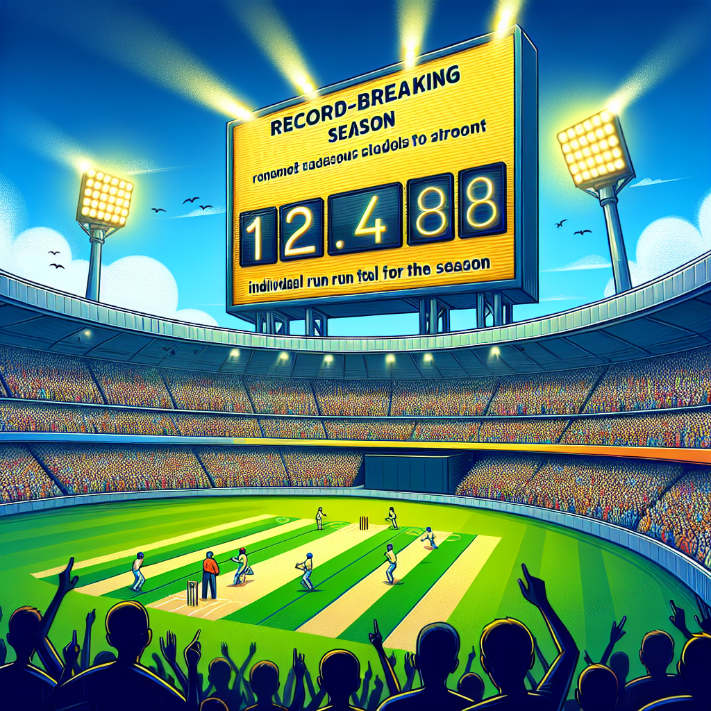 ipl 1 season highest run
