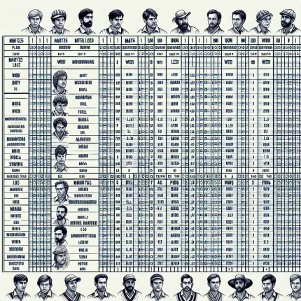 Cricket score point table