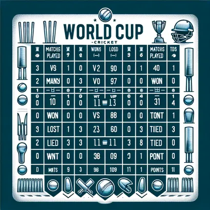 World cup cricket point table