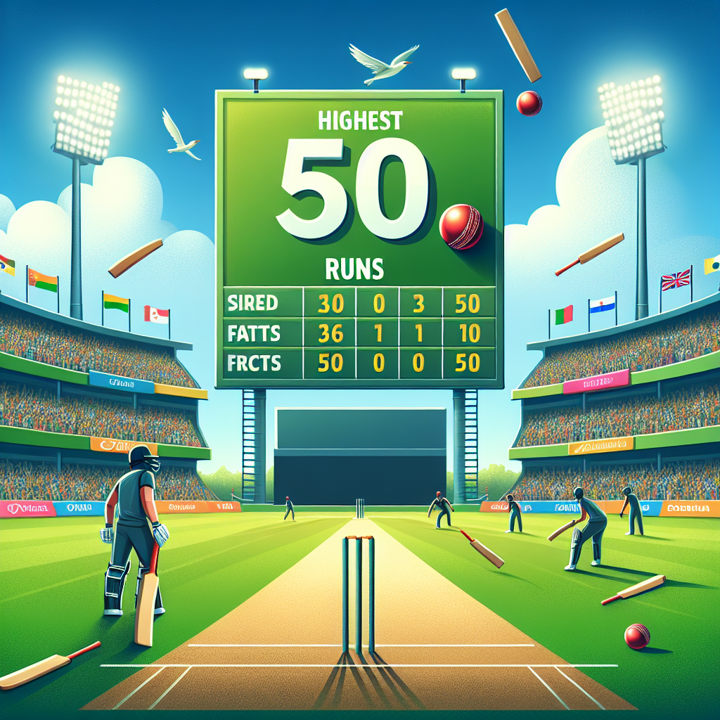 highest fifty in t20