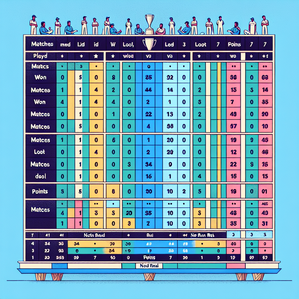 points table cricket world cup