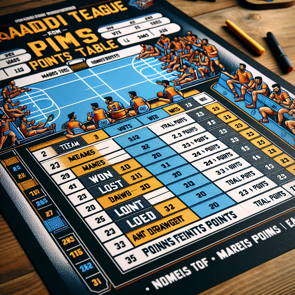 points table in pkl
