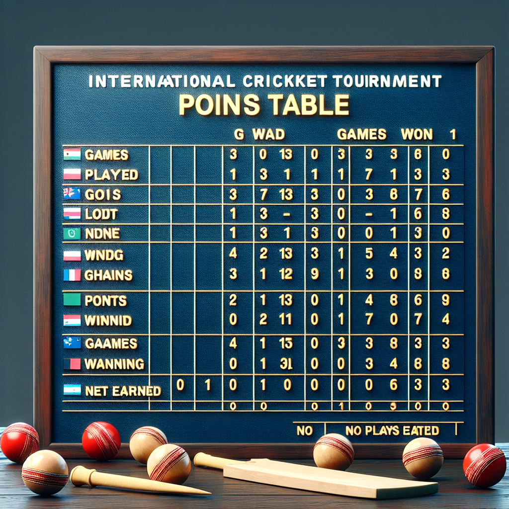 points table of icc world cup