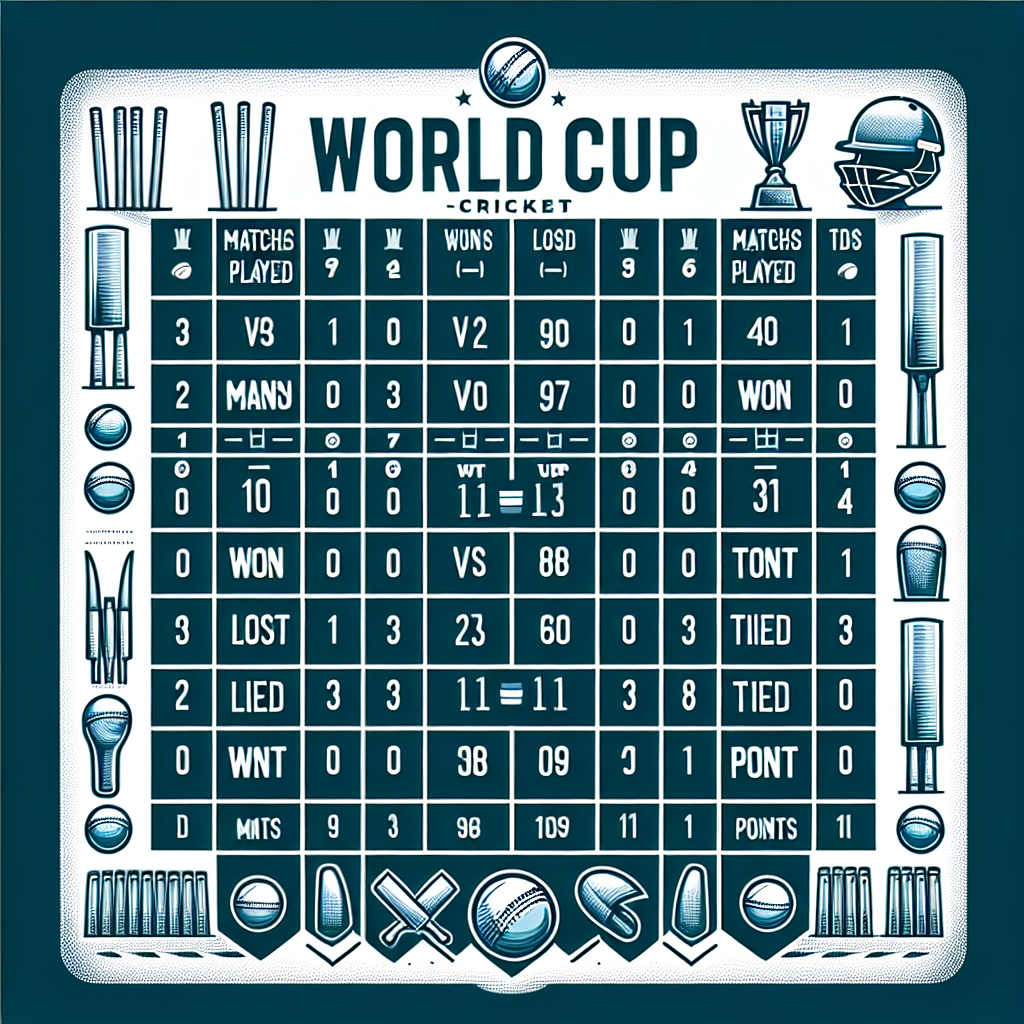 world cup cricket point table